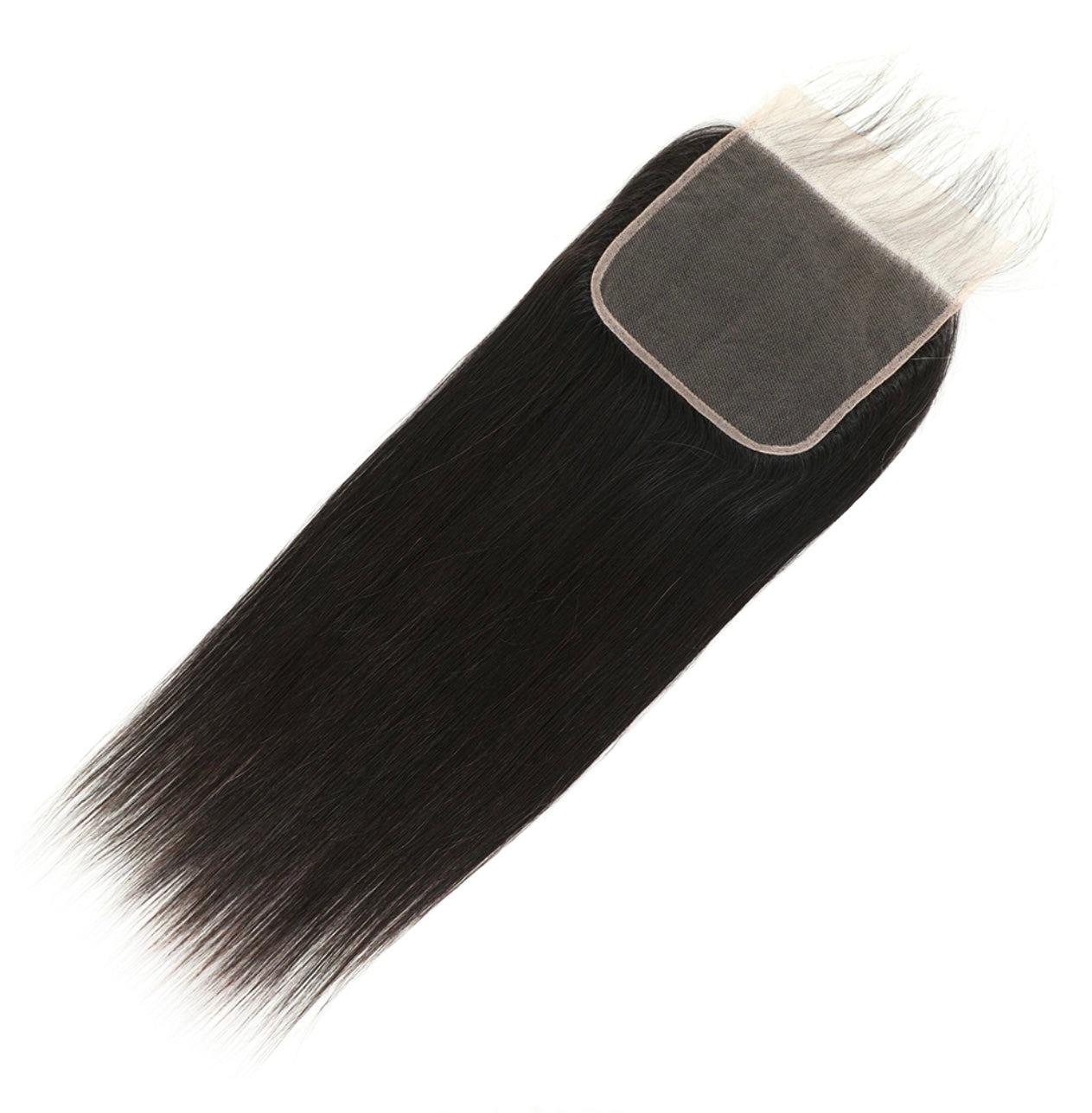Raw Straight 5x5 Lace Closure.