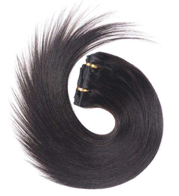 Silky Straight Clip-in Hair Extensions.
