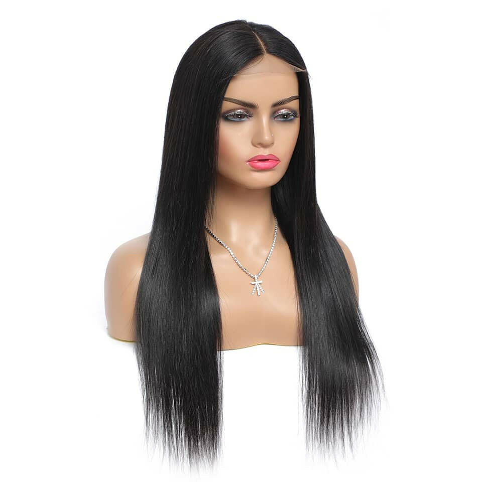 JET BLACK COLLECTION | 4X4 LACE CLOSURE WIG.