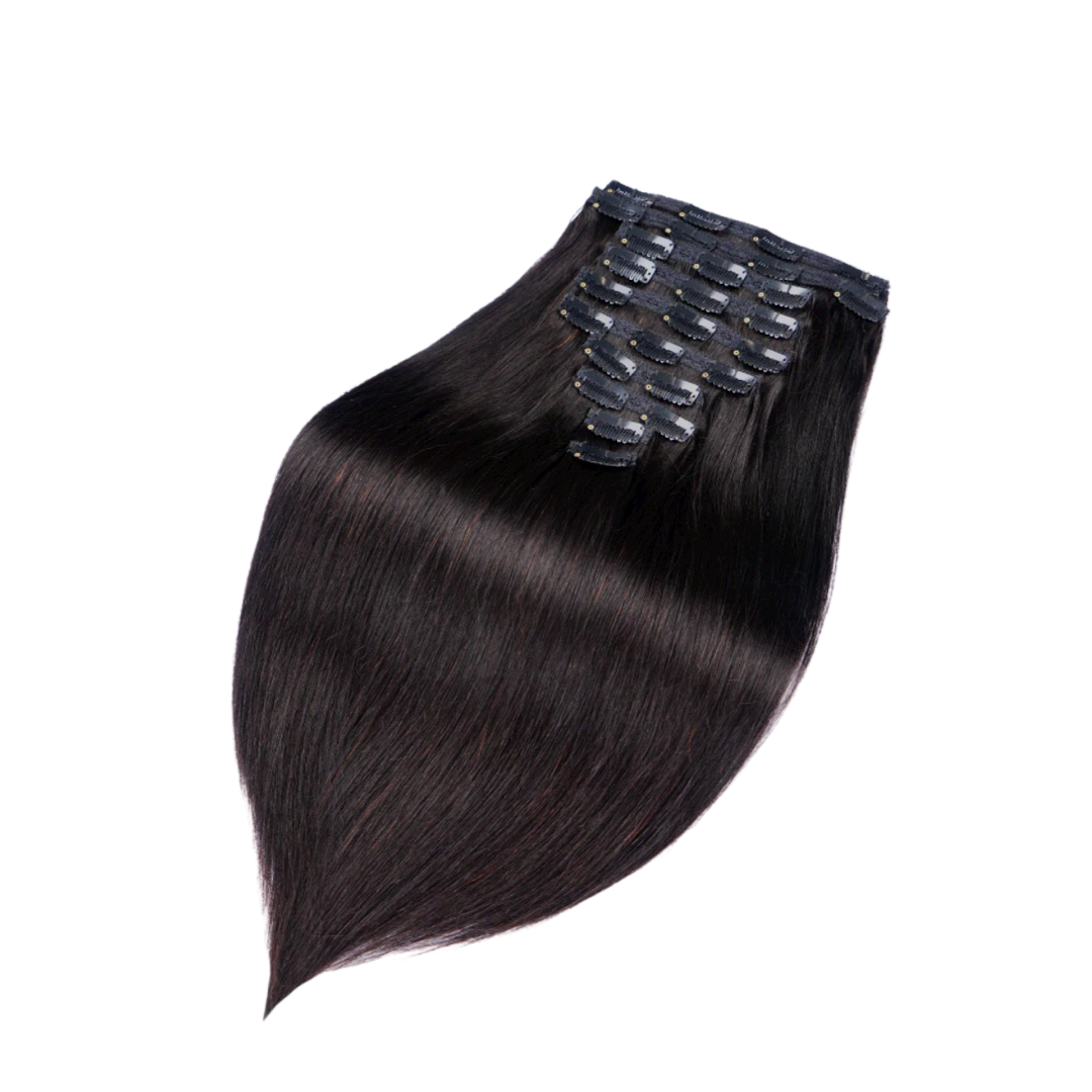 Silky Straight Clip-in Hair Extensions.